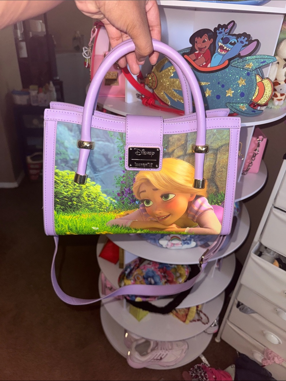 Loungefly Lavender Rapunzel Mini Satchel